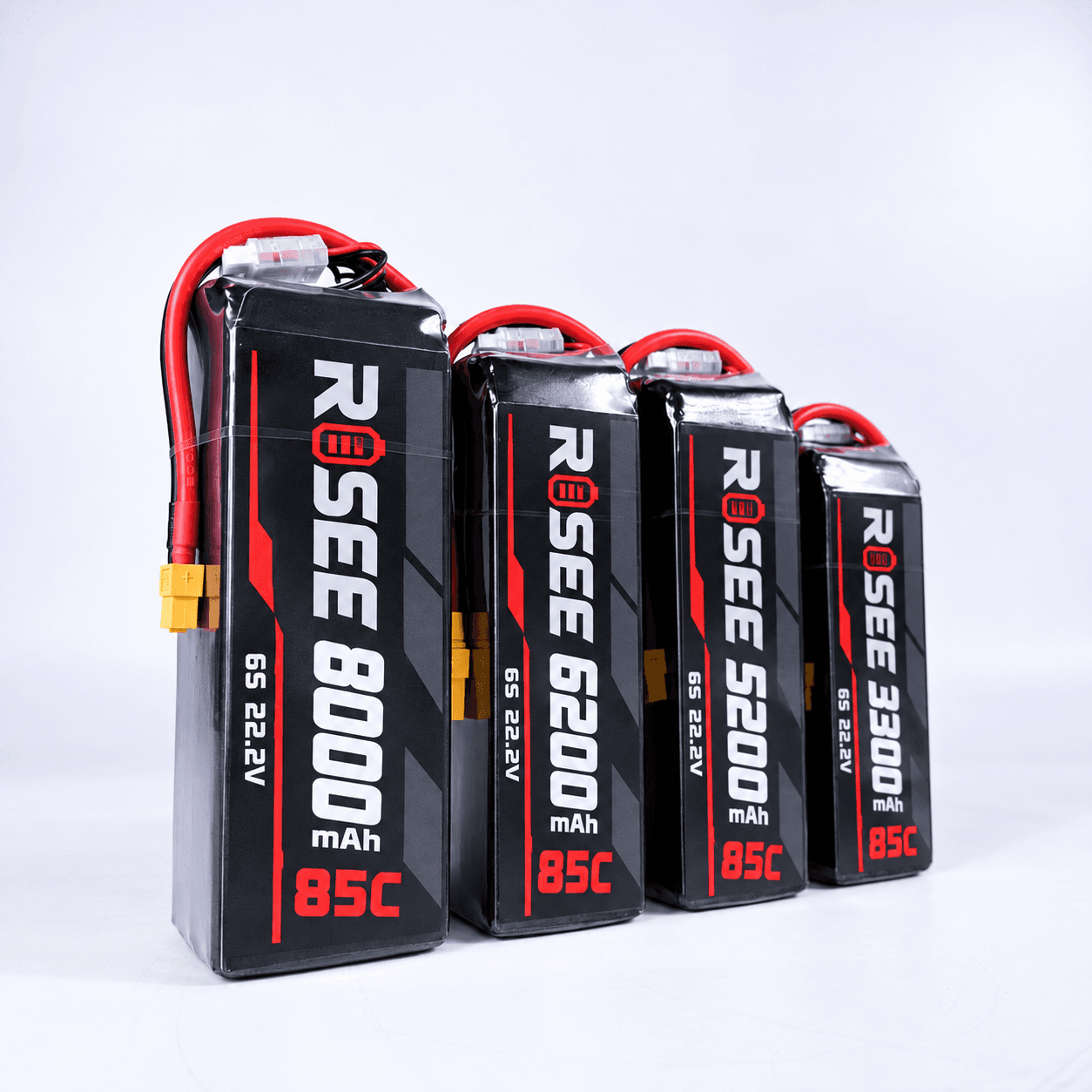 RISEE Energy 3300mAh to 8000mAh 6S FPV battery range